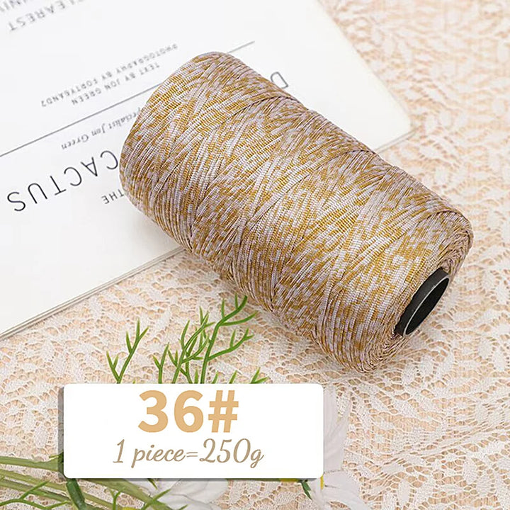 250g Lightweight Flat Ribbon Yarn – Hollow Crochet Yarn for Summer Hats, Bags & DIY Crafts
