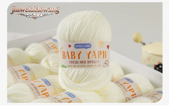 Soft Wool Blended 6-Strand Yarn – Skin-Friendly Knitting Yarn for Sweaters & Crafts