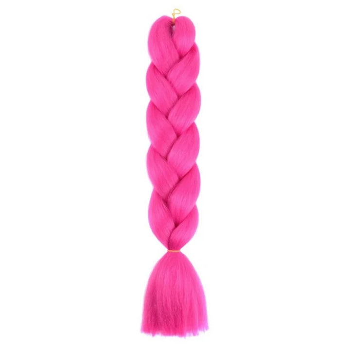 24 Inch Synthetic Jumbo Braiding Hair – Yaki Straight Box Braid Extensions for Dreadlocks & Twists