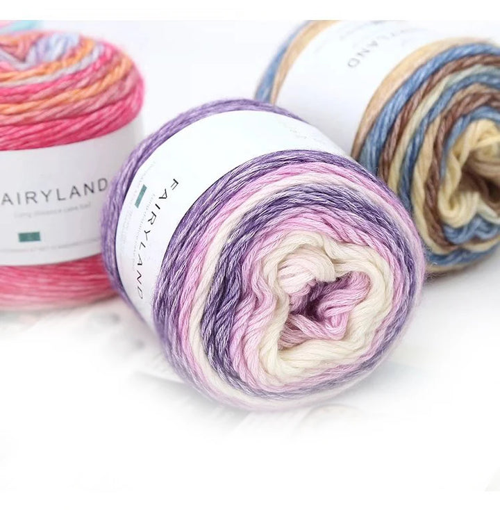 1pc 100g Gradient Rainbow Yarn – Soft Knitting & Crochet Yarn for Sweaters, Scarves, Hats & Shawls