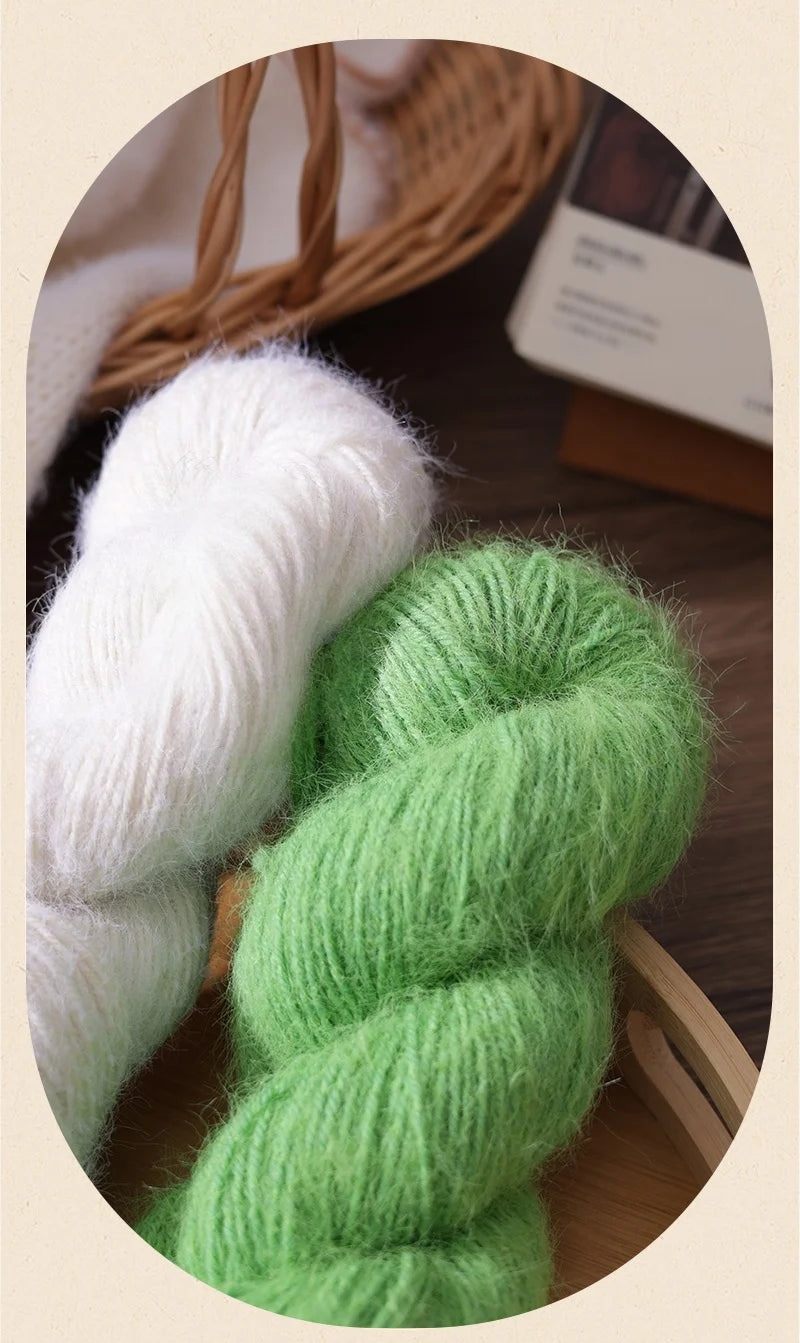 190g Colorful Gold Silk Acrylic Yarn – Medium-Thick Shiny Yarn for Bags, Cushions, Shoes & DIY Crafts