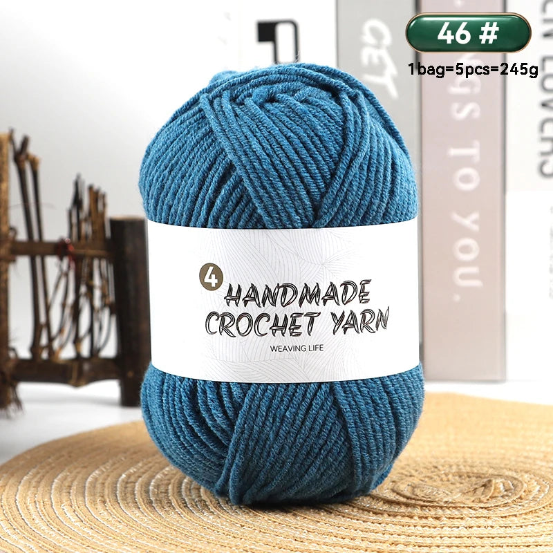 High-Quality 4-Ply Acrylic Yarn – Soft & Lightweight Knitting Yarn for Sweaters, Scarves, Coats, Gloves & DIY Crafts