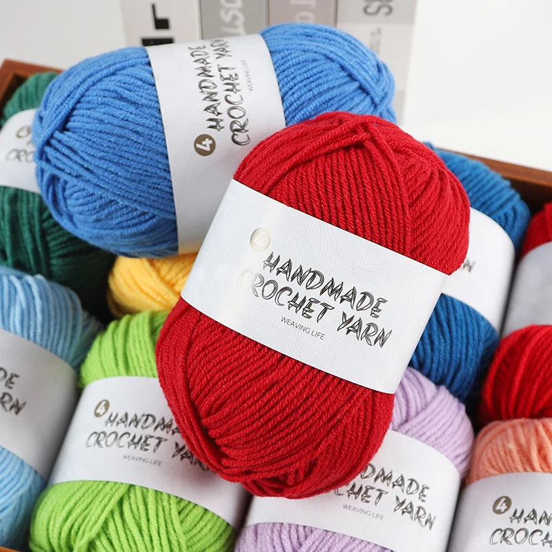 High-Quality 4-Ply Acrylic Yarn – Soft & Lightweight Knitting Yarn for Sweaters, Scarves, Coats, Gloves & DIY Crafts