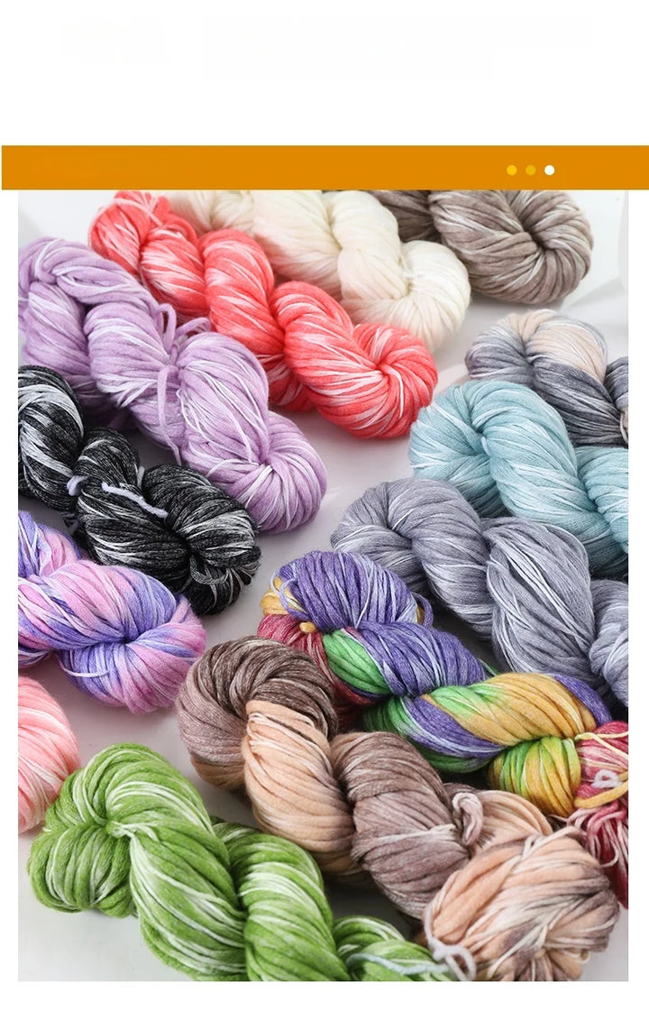 Fancy Twisted Cashmere Yarn – Irregular Imitation Bean Yarn for Hand-Knitting Sweaters, Cardigans, Shawls & DIY Crafts