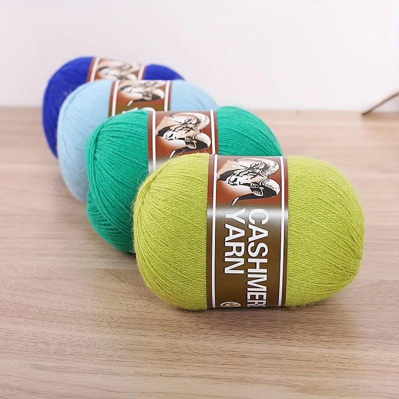 Cashmere Knitting Yarn Balls (6 Pack) – Soft Luxury Yarn for Sweaters, Hats, Scarves & DIY Crafts