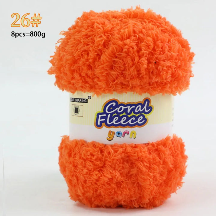 Soft Coral Yarn – Fluffy, Skin-Friendly Knitting Yarn for Sweaters, Scarves & DIY Winter Wearables