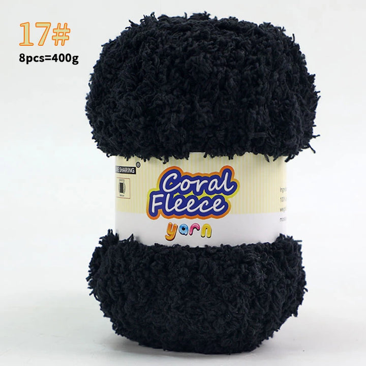 Soft Coral Yarn – Fluffy, Skin-Friendly Knitting Yarn for Sweaters, Scarves & DIY Winter Wearables