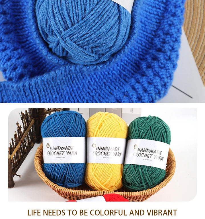 High-Quality 4-Ply Acrylic Yarn – Soft & Lightweight Knitting Yarn for Sweaters, Scarves, Coats, Gloves & DIY Crafts
