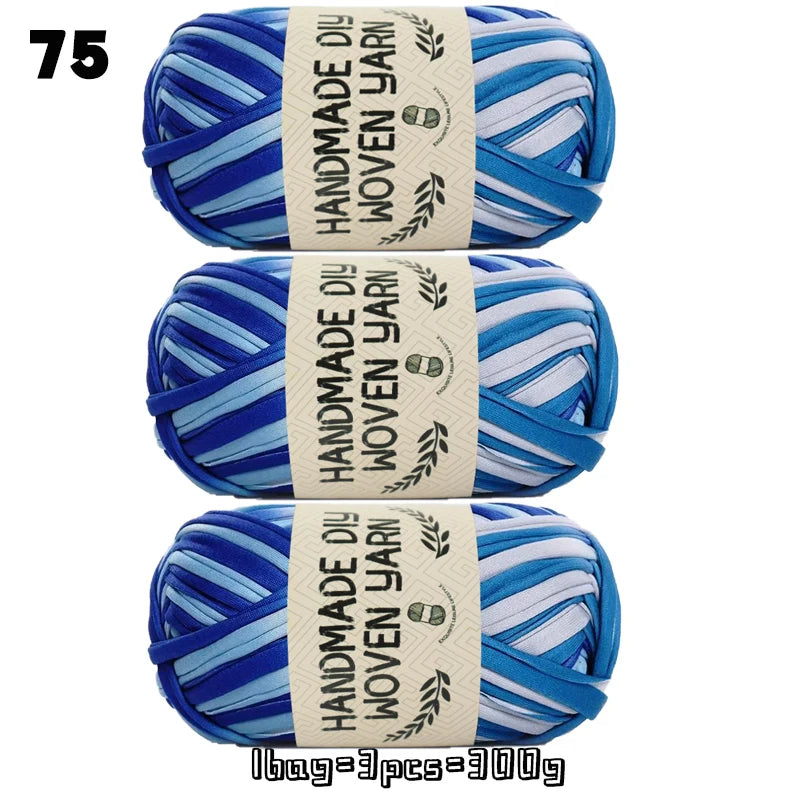 High-Quality Polyester Fabric Yarn – High-Elastic Yarn for Bags, Slippers & DIY Handmade Crafts