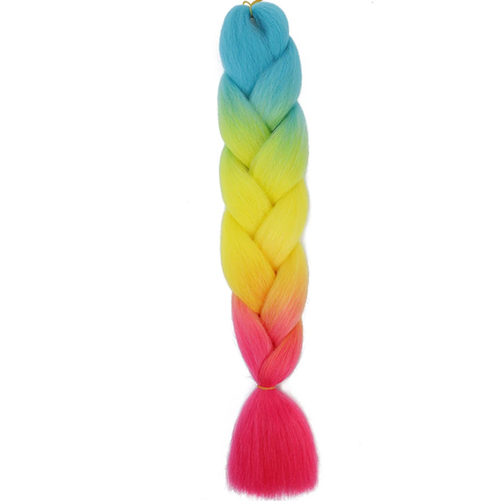 24 Inch Jumbo Braids Extensions – Synthetic Afro Ombre Kanekalon Braiding Hair for Children 22