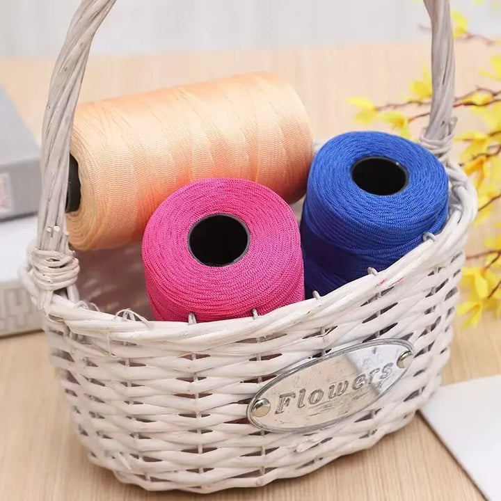 250g Lightweight Flat Ribbon Yarn – Hollow Crochet Yarn for Summer Hats, Bags & DIY Crafts