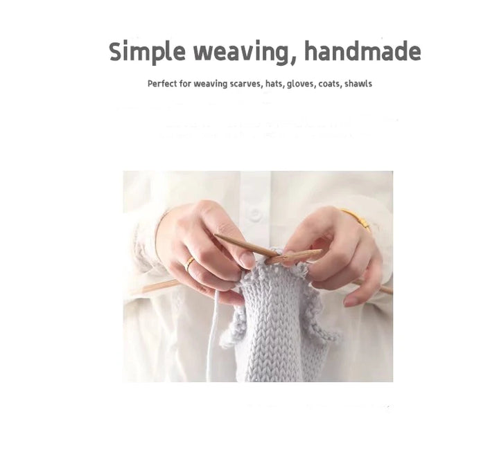 200g Thick Knitting Yarn (2 Skeins) – Soft Yarn for Scarves, Hats, Gloves & DIY Crochet Projects