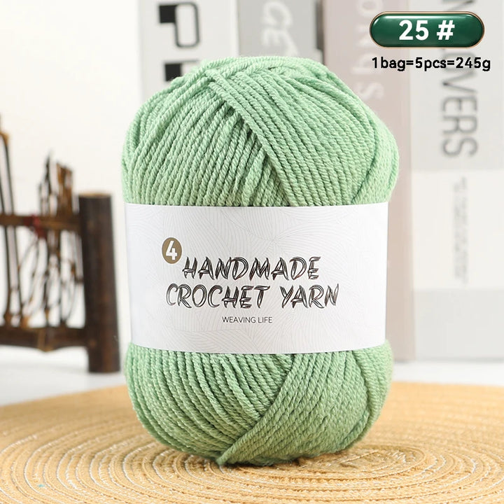 High-Quality 4-Ply Acrylic Yarn – Soft & Lightweight Knitting Yarn for Sweaters, Scarves, Coats, Gloves & DIY Crafts