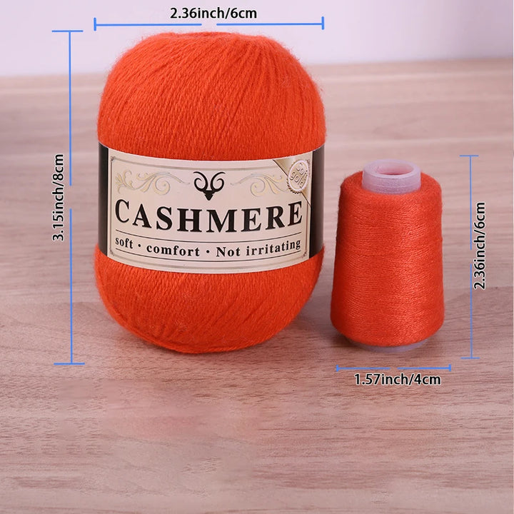 Cashmere Yarn for Hand Knitting – Soft Luxury Yarn for Sweaters, Woolen Garments & Handmade Crafts
