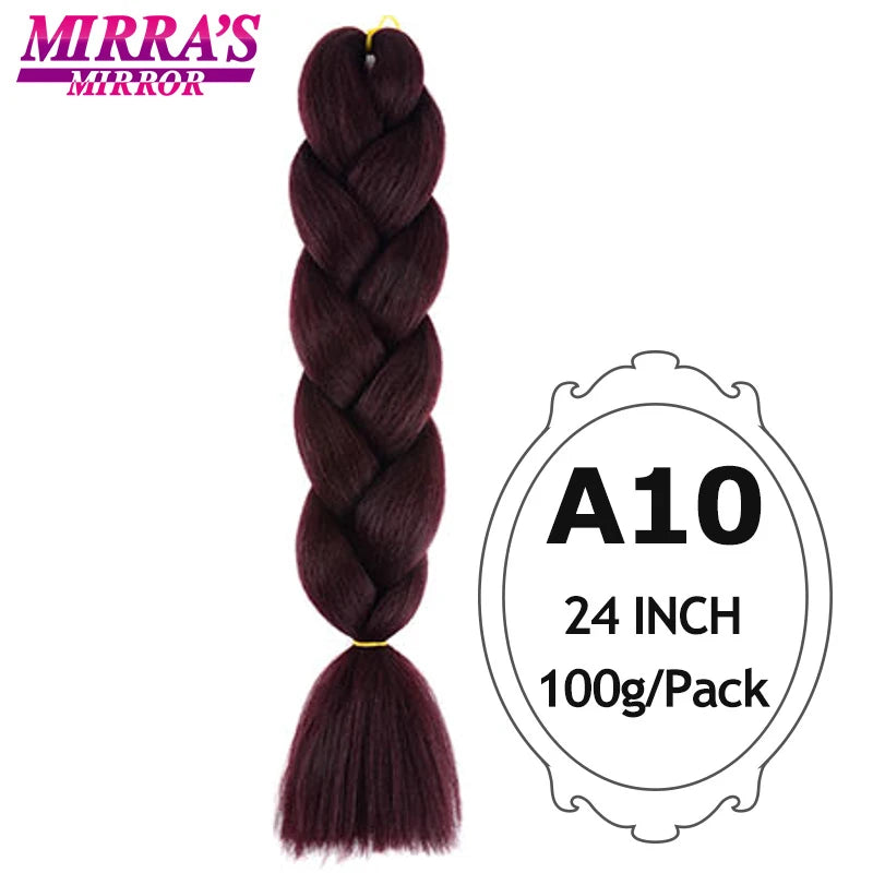 Synthetic Braiding Hair Extensions – Ombre Jumbo Braid Hair for Women, Wholesale DIY Hairstyle (Pink, Purple, Yellow)