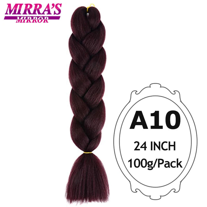 Synthetic Braiding Hair Extensions – Ombre Jumbo Braid Hair for Women, Wholesale DIY Hairstyle (Pink, Purple, Yellow)