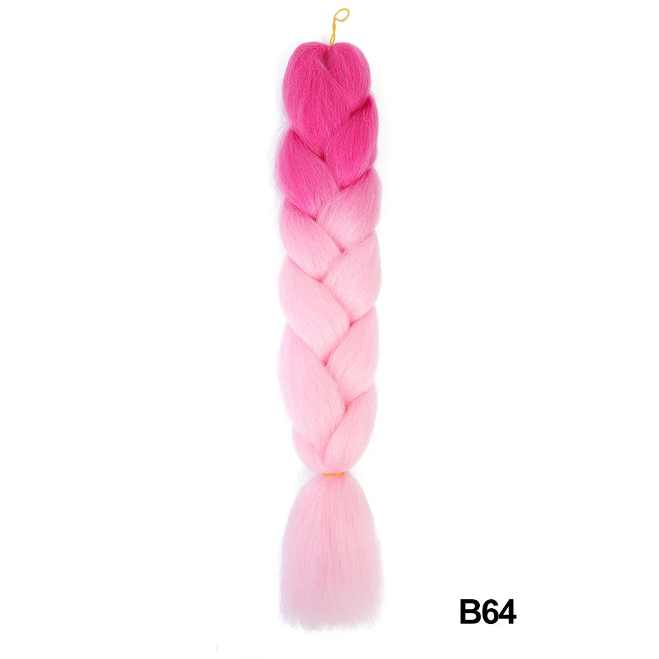 Synthetic 24 Inch 100g Ombre Jumbo Braiding Hair – Kanekalon Twist Extensions