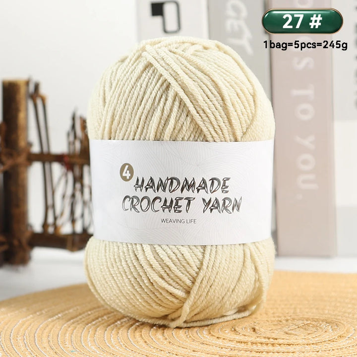High-Quality 4-Ply Acrylic Yarn – Soft & Lightweight Knitting Yarn for Sweaters, Scarves, Coats, Gloves & DIY Crafts