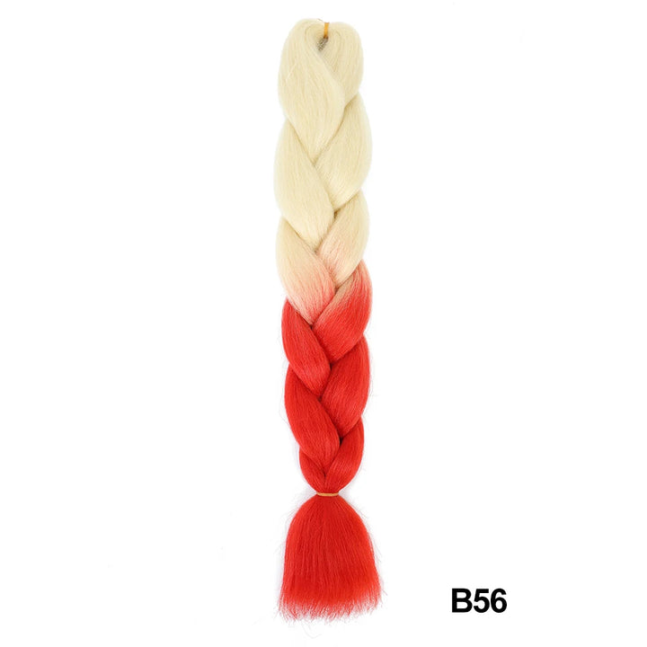 Synthetic 24 Inch 100g Ombre Jumbo Braiding Hair – Kanekalon Twist Extensions