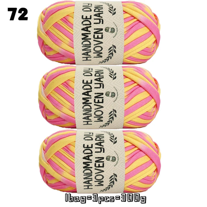 High-Quality Polyester Fabric Yarn – High-Elastic Yarn for Bags, Slippers & DIY Handmade Crafts