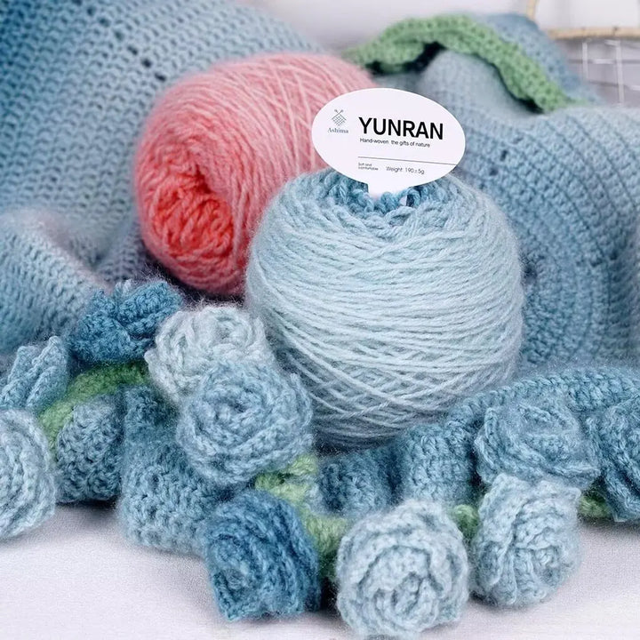 190g Gradient Dyed Medium-Thick Yarn – Soft Knitting Yarn for Sweaters, Shawls, Scarves & DIY Crafts