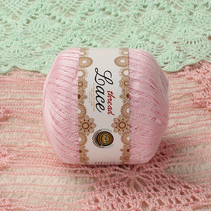 200g No. 8 Pearl Lace Yarn (4 Skeins) – Fine Crochet & Knitting Yarn for Shawls, Summer Sweaters, Scarves & Hats