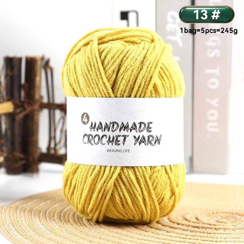 High-Quality 4-Ply Acrylic Yarn – Soft & Lightweight Knitting Yarn for Sweaters, Scarves, Coats, Gloves & DIY Crafts