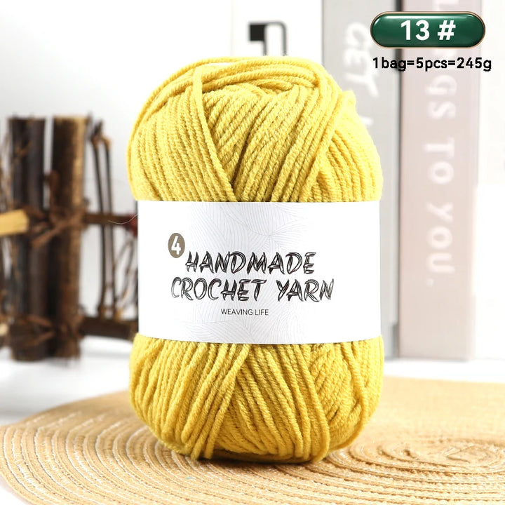 High-Quality 4-Ply Acrylic Yarn – Soft & Lightweight Knitting Yarn for Sweaters, Scarves, Coats, Gloves & DIY Crafts