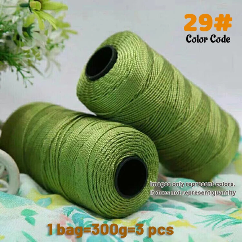 300g Summer Crochet Yarn – Handmade DIY Yarn for Hats, Bags & Home Accessories (3 Pieces/Pack)