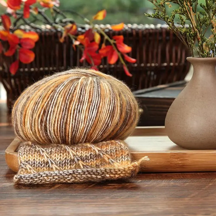 150g Camouflage Cotton Yarn – Medium-Thick Combed Yarn for Knitting & Crochet (3 Pieces/Pack)