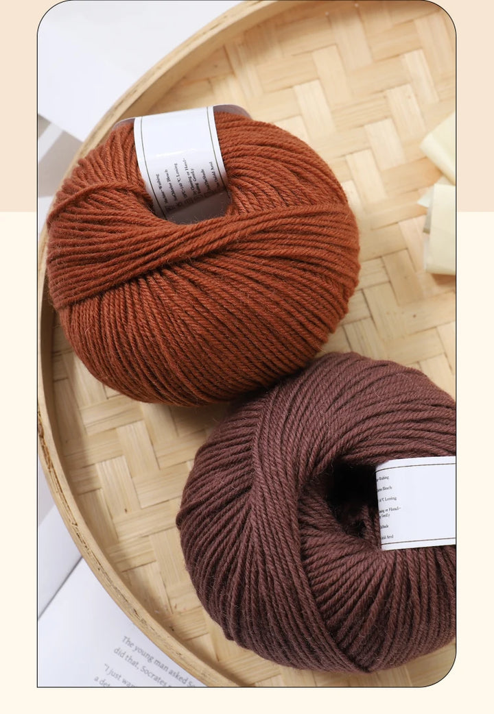 500g Fine Wool Knitting Yarn – Soft Handmade Yarn for Sweaters, Scarves, Hats & DIY Crafts (10 Skeins)