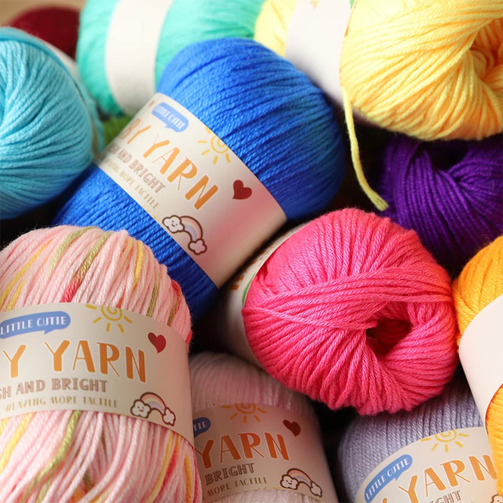 Soft Wool Blended 6-Strand Yarn – Skin-Friendly Knitting Yarn for Sweaters & Crafts