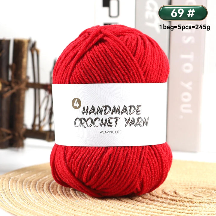 High-Quality 4-Ply Acrylic Yarn – Soft & Lightweight Knitting Yarn for Sweaters, Scarves, Coats, Gloves & DIY Crafts