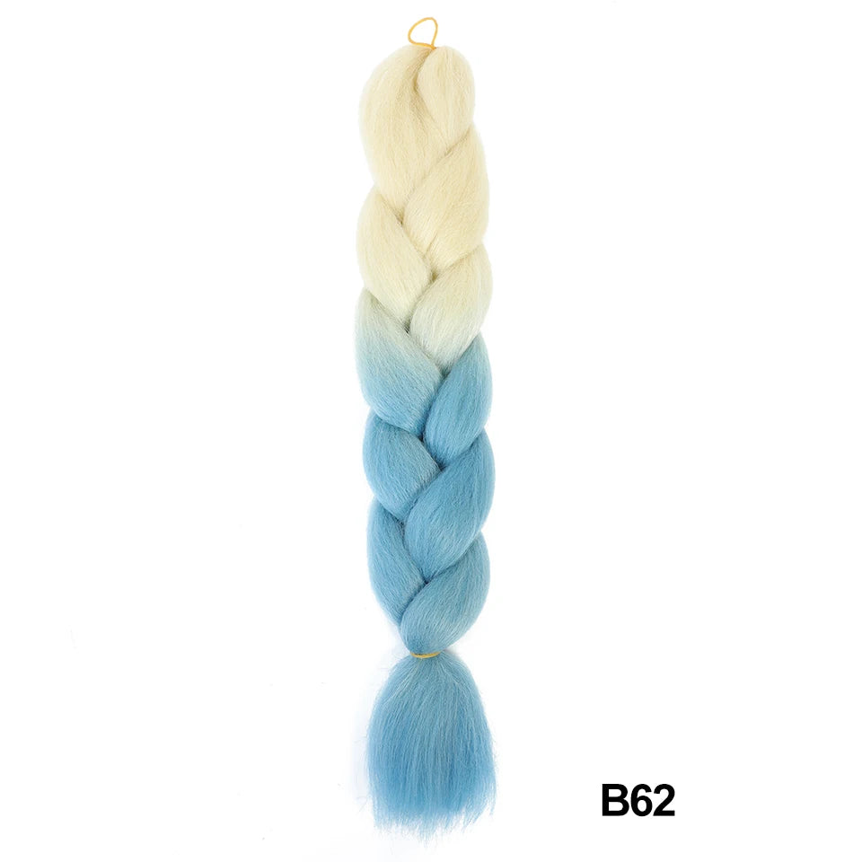 Synthetic 24 Inch 100g Ombre Jumbo Braiding Hair – Kanekalon Twist Extensions