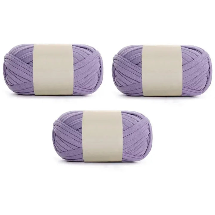 3PC 300g Thick Fabric Yarn – Soft Colored DIY Yarn for Carpets, Bags, Toys & Slippers