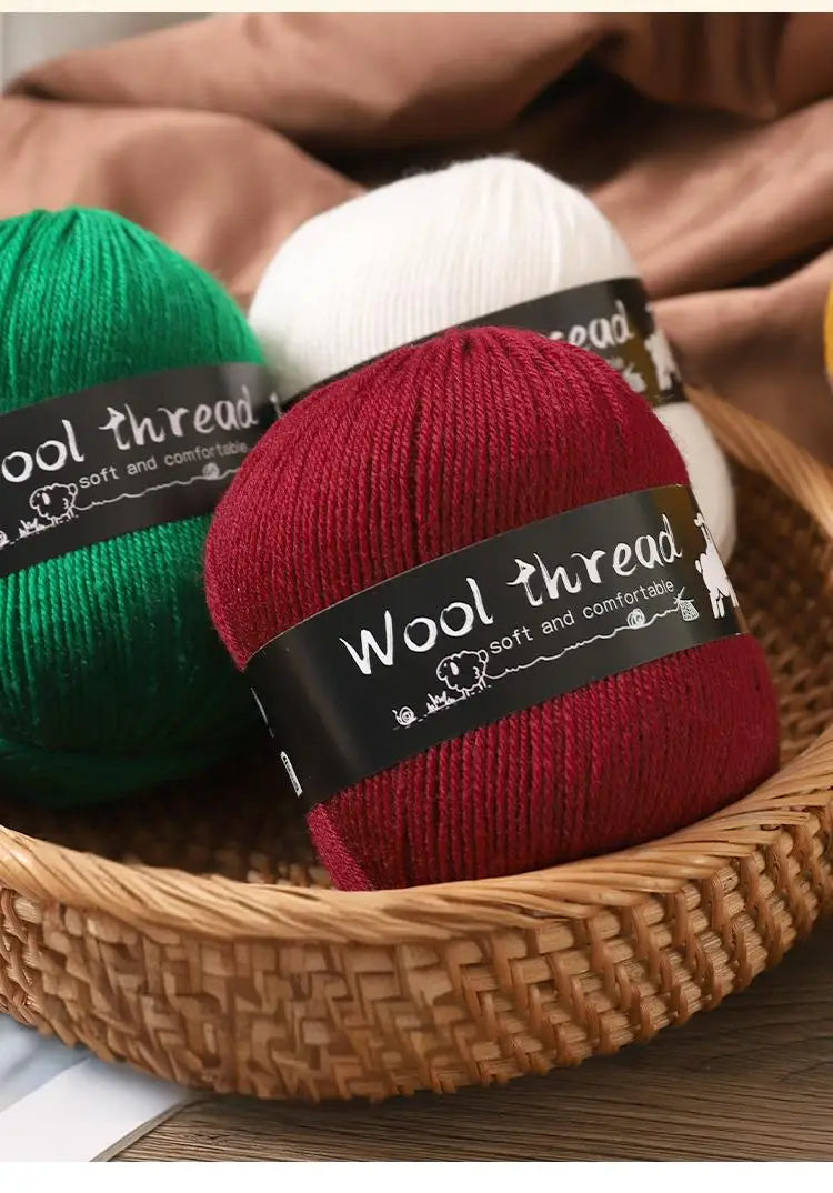 500g Multi-Color Medium-Fine Wool Yarn (6 Pack) – Hand-Knitting Yarn for Sweaters, Scarves & Hats