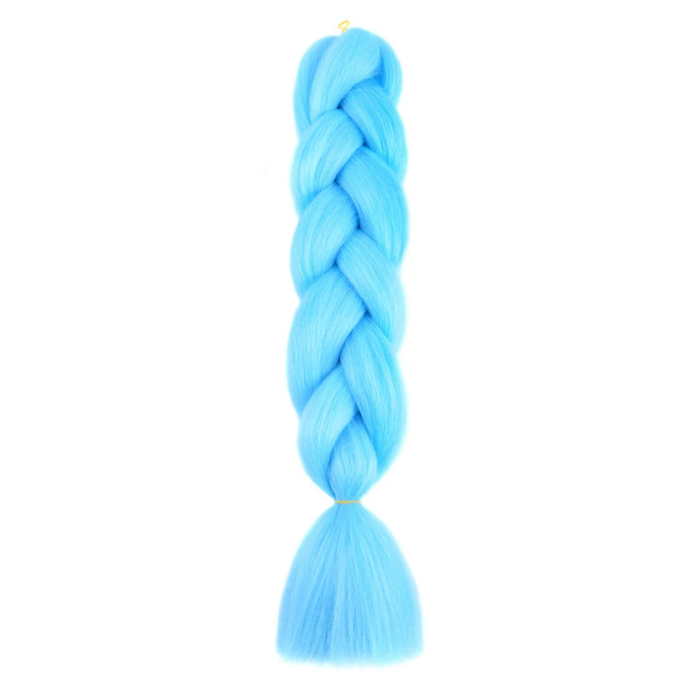 24 Inch Jumbo Braids Extensions – Synthetic Afro Ombre Kanekalon Hair for Children