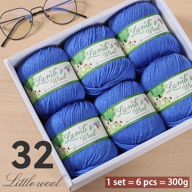 Very Soft Lamb Wool Yarn – Medium-Thick High-Quality Wool for Knitting Sweaters, Scarves & Accessories
