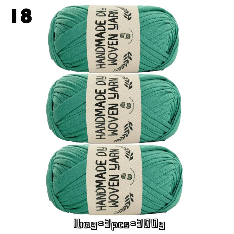High-Quality Polyester Fabric Yarn – High-Elastic Yarn for Bags, Slippers & DIY Handmade Crafts