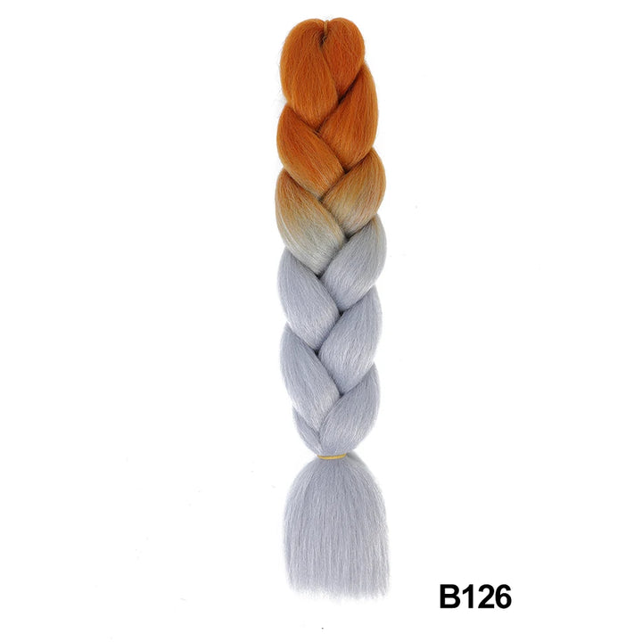 Synthetic 24 Inch 100g Ombre Jumbo Braiding Hair – Kanekalon Twist Extensions