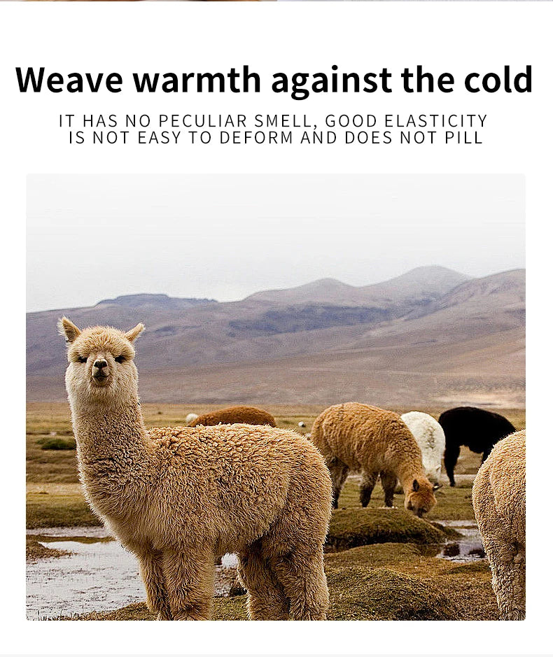 450g Alpaca Wool Yarn Set (6 Pieces) – Thick Knitting Yarn for Sweaters, Shawls, Hats & Winter Crafts