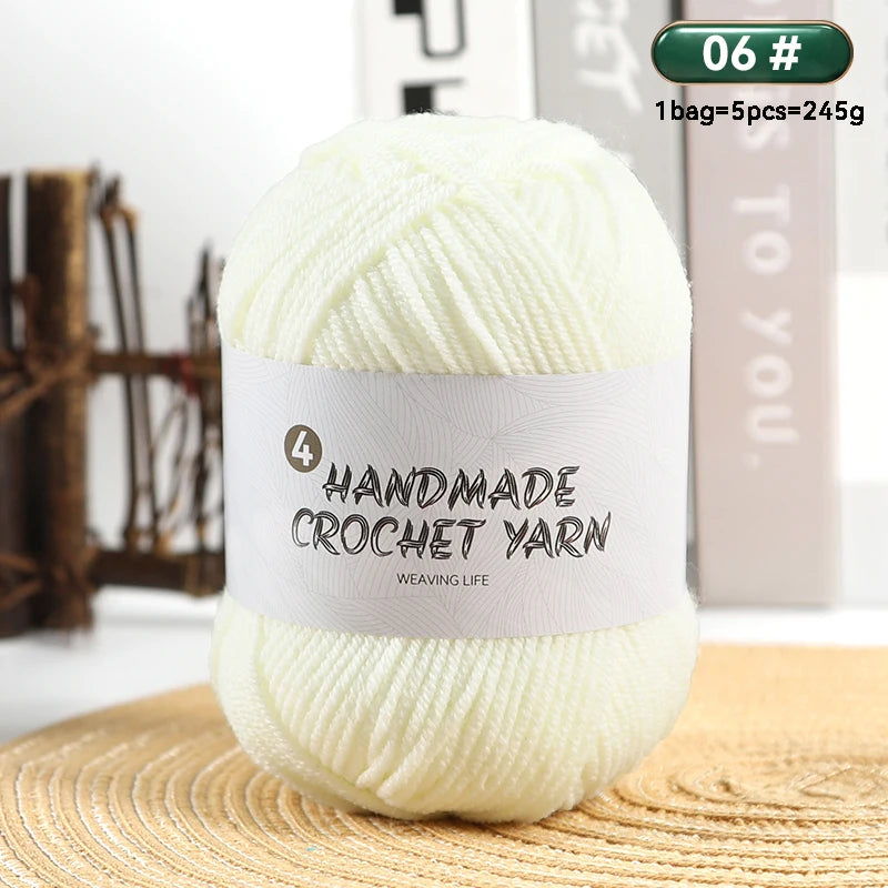 High-Quality 4-Ply Acrylic Yarn – Soft & Lightweight Knitting Yarn for Sweaters, Scarves, Coats, Gloves & DIY Crafts