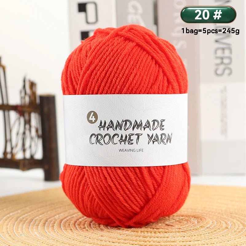 High-Quality 4-Ply Acrylic Yarn – Soft & Lightweight Knitting Yarn for Sweaters, Scarves, Coats, Gloves & DIY Crafts