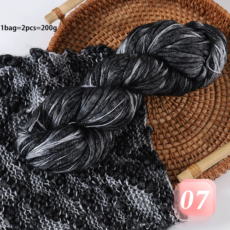 Fancy Twisted Cashmere Yarn – Irregular Imitation Bean Yarn for Hand-Knitting Sweaters, Cardigans, Shawls & DIY Crafts