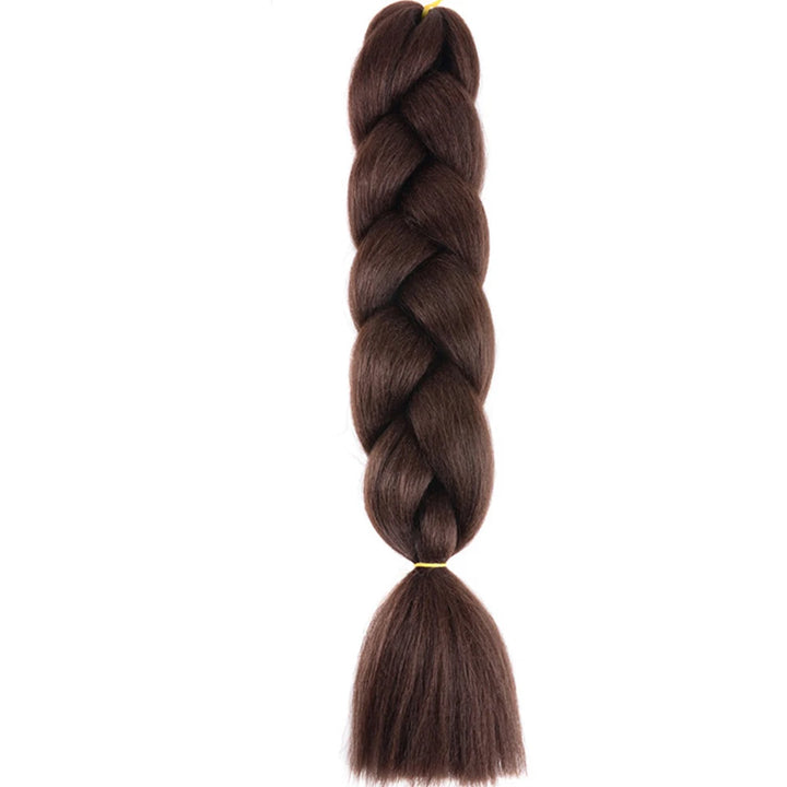 24 Inch Jumbo Box Braids Extensions – Synthetic Braiding Hair for Children (Pink, Purple, Yellow, Gray)