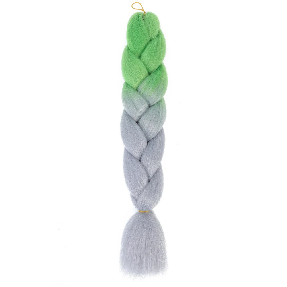 24 Inch Jumbo Braids Extensions – Synthetic Afro Ombre Kanekalon Hair for Children