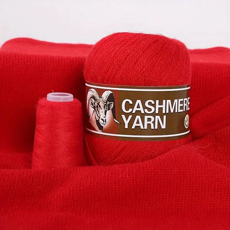 Cashmere Knitting Yarn Balls (6 Pack) – Soft Luxury Yarn for Sweaters, Hats, Scarves & DIY Crafts