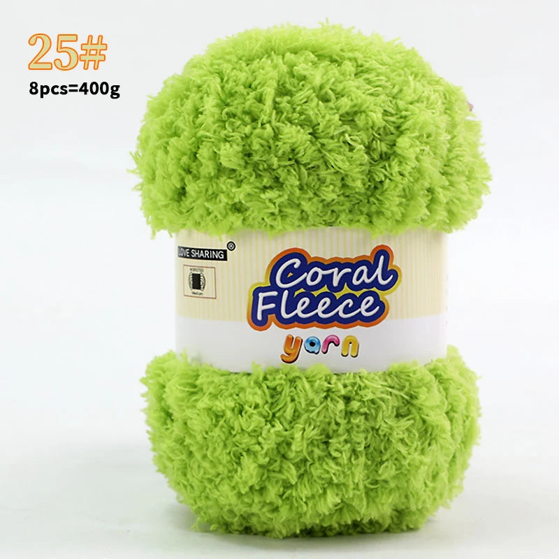 Soft Coral Yarn – Fluffy, Skin-Friendly Knitting Yarn for Sweaters, Scarves & DIY Winter Wearables