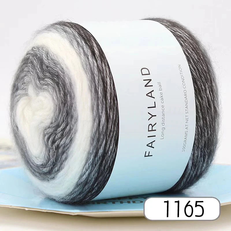 1pc 100g Gradient Rainbow Yarn – Soft Knitting & Crochet Yarn for Sweaters, Scarves, Hats & Shawls