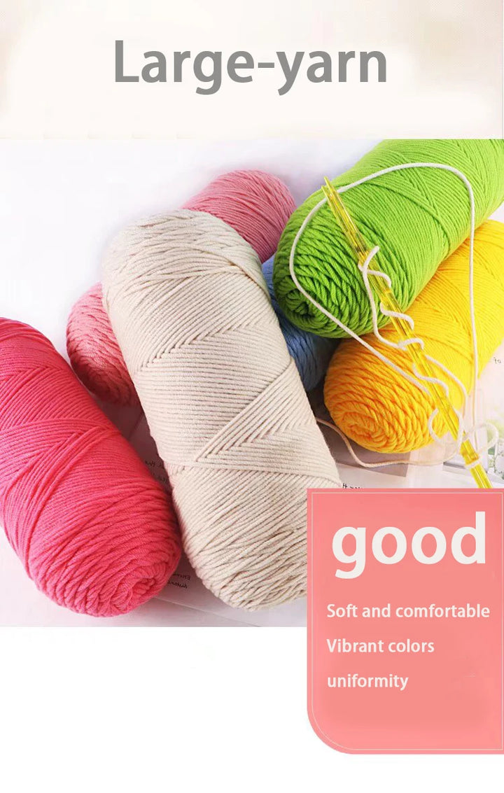 200g Soft Medium-Thick Yarn – Cozy Hand-Knitting Yarn for Sweaters, Scarves, Hats & DIY Crafts